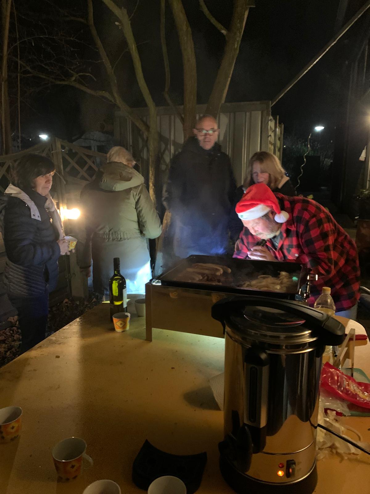 Grillen Winterabend